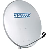 Los mejores  - SCHWAIGER -128- Antena satelital | antena satelital con brazo de soporte LNB y montaje en el mástil | antena satelital…